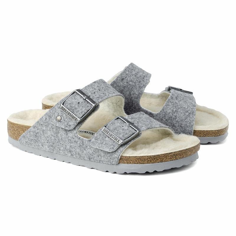 Birkenstock Wool Felt Arizona Dame Grå | DK 50GSO